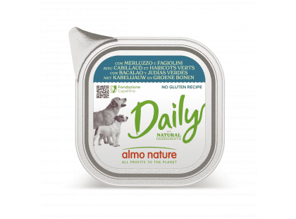 Фото - Almo Nature Daily COD&BEANS консервы для собак ТРЕСКА И ЗЕЛЕНАЯ ФАСОЛЬ влажный корм (консервы) Almo Nature Daily COD&BEANS консервы для собак ТРЕСКА И ЗЕЛЕНАЯ ФАСОЛЬ