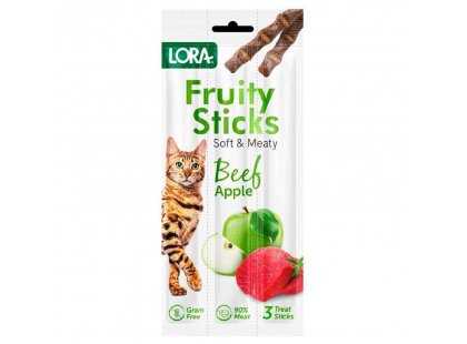 Фото - лакомства Lora Fruity Sticks Beef and Apple лакомства для взрослых кошек ГОВЯДИНА И ЯБЛОКО