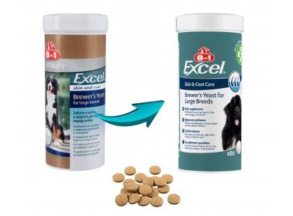 Фото - 8in1 (8в1) EXCEL BREVERS YEAST LARGE (ЕКСЕЛЬ БРЕВЕРС ДЖЕСТ ЛАРДЖ) пивні дріжджі для собак великих порід вітаміни та мінерали 8in1 (8в1) EXCEL BREVERS YEAST LARGE (ЕКСЕЛЬ БРЕВЕРС ДЖЕСТ ЛАРДЖ) пивні дріжджі для собак великих порід