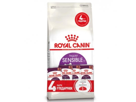 Фото - Royal Canin SENSIBLE 33 (ЧУВСТВИТЕЛЬНОЕ ПИЩЕВАРЕНИЕ) корм для кошек от 1 года сухой корм Royal Canin SENSIBLE 33 (ЧУВСТВИТЕЛЬНОЕ ПИЩЕВАРЕНИЕ) корм для кошек от 1 года