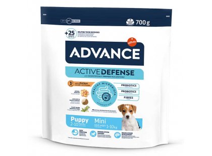 Фото - сухой корм Advance (Эдванс) Dog Mini Puppy - корм для щенков маленьких пород (с курицей и рисом)