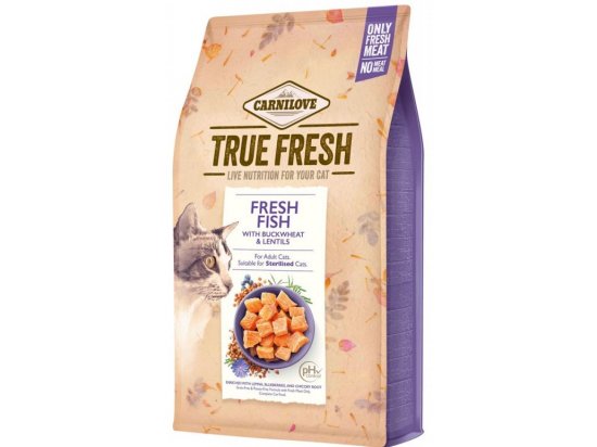 Фото - сухой корм Carnilove True Fresh Cat Fresh Fish сухой корм для кошек РЫБА