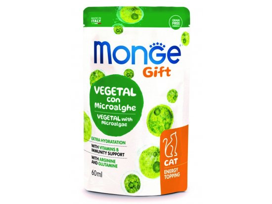 Фото - лакомства Monge Cat Gift Energy Topping Vegetal Adult Microalgae лакомство для кошек, топинг МИКРОВОДОРОСЛИ