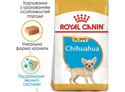 Фото - сухой корм Royal Canin CHIHUAHUA PUPPY (ЧИХУАХУА ПАППИ) корм для щенков до 8 месяцев