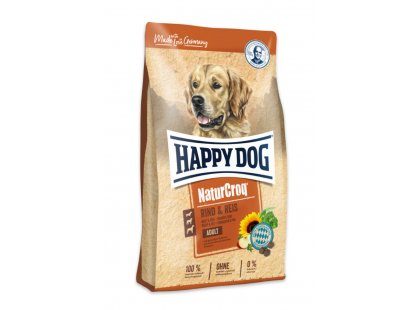 Фото - Happy Dog NATUR CROQ ADULT BEEF & RICE корм для дорослих собак ЯЛОВИЧИНА та РИС сухий корм Happy Dog NATUR CROQ ADULT BEEF & RICE корм для дорослих собак ЯЛОВИЧИНА та РИС