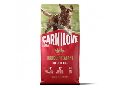 Фото 3 -  сухой корм Carnilove Active Duck & Pheasant cухой беззерновой корм для собак УТКА и ФАЗАН