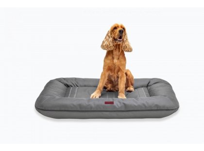 Фото 5 -  лежаки, матраси, килимки та будиночки Harley & Cho LOUNGER WATERPROOF GRAY водостійкий двосторонній лежак для собак, сірий