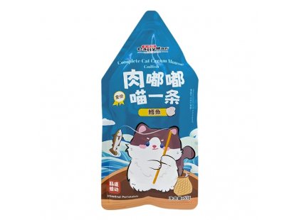 Фото - Cattyman Cream Mousse Codfish влажный беззерновой корм для кошек ТРЕСКА влажный корм (консервы) Cattyman Cream Mousse Codfish влажный беззерновой корм для кошек ТРЕСКА