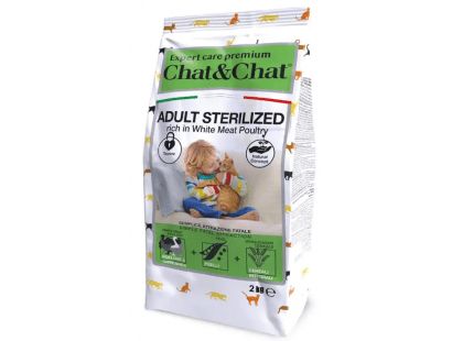 Фото - сухой корм Gheda Expert Care Premium Chat&Chat Adult Sterilized White Meat Poultry сухой корм для стерилизованных кошек ПТИЦА