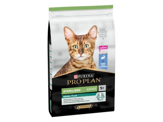 Фото - сухой корм Purina Pro Plan (Пурина Про План) Adult Sterilised Renal Plus Rabbit сухой корм для стерилизованных кошек КРОЛИК