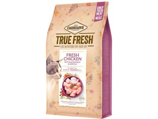 Фото - сухой корм Carnilove True Fresh Cat Fresh Chicken сухой корм для кошек КУРИЦА