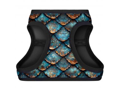 Фото 2 -  амуниция Collar WAUDOG Clothes шлея для собак с QR адресником, ЧЕШУЯ