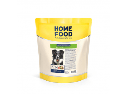 Фото 3 -  сухой корм Home Food (Хоум Фуд) Dog Adult Medium-Maxi Lamb with Rice корм для активных собак и юниоров средних и крупных пород ЯГНЕНОК И РИС
