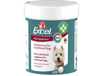 Фото 2 -  вітаміни та мінерали 8in1 EXCEL MULTI VITAMIN SMALL (ЕКСЕЛ МУЛЬТИВІТАМІНИ СМОЛ) харчова добавка для собак малих