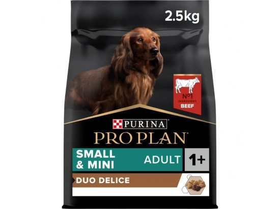 Фото - сухой корм Purina Pro Plan (Пурина Про План) Adult Small and Mini Duo Delice Beef сухой корм для взрослых собак мелких пород ГОВЯДИНА