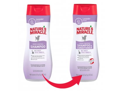 Фото 3 -  повседневная косметика Natures Miracle ODOR CONTROL LAVENDER шампунь-кондиционер для собак освежающий с ароматом лаванды