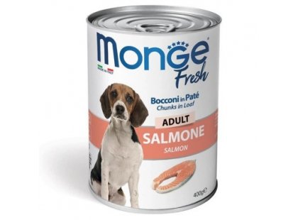 Фото 2 -  влажный корм (консервы) Monge Dog Fresh Adult Salmon влажный корм для собак ЛОСОСЬ, паштет