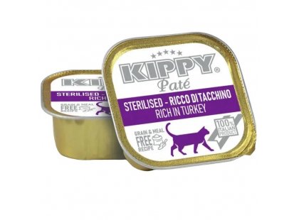 Фото - влажный корм (консервы) Kippy (Киппи) PATE TURKEY STERILISED консервы для стерилизованных кошек (ИНДЕЙКА), паштет