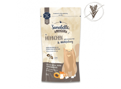 Фото - Bosch (Бош) Sanabelle Crispy Pillow With Chicken & Milk Pillow ласощі для котів КУРКА ТА МОЛОКО ласощі Bosch (Бош) Sanabelle Crispy Pillow With Chicken & Milk Pillow ласощі для котів КУРКА ТА МОЛОКО