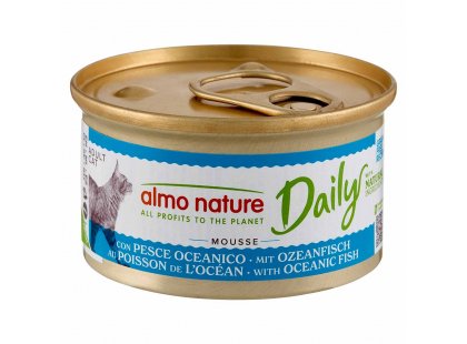 Фото - Almo Nature Daily MOUSSE OCEANIC FISH консервы для кошек ОКЕАНИЧЕСКАЯ РЫБА, мусс влажный корм (консервы) Almo Nature Daily MOUSSE OCEANIC FISH консервы для кошек ОКЕАНИЧЕСКАЯ РЫБА, мусс