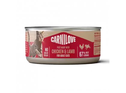 Фото - Carnilove Chicken & Lamb влажный корм для кошек, паштет КУРИЦА и ЯГНЕНОК влажный корм (консервы) Carnilove Chicken & Lamb влажный корм для кошек, паштет КУРИЦА и ЯГНЕНОК