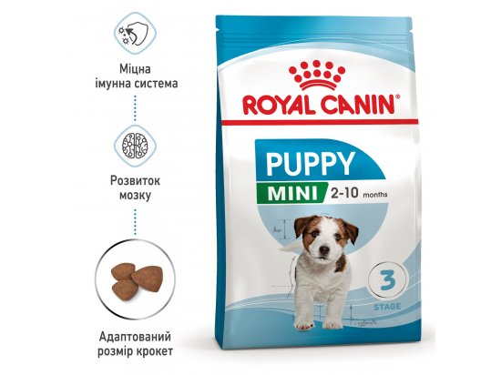 Фото - сухой корм Royal Canin MINI PUPPY корм для щенков мелких пород от 2 до 10 месяцев