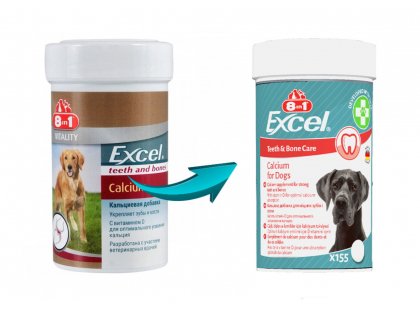 Фото - 8in1(8в1) EXCEL CALCIUM (ЕКСІЛЬ КАЛЬЦІЙ І ВІТАМІН Д) харчова добавка для собак для порожнини рота 8in1(8в1) EXCEL CALCIUM (ЕКСІЛЬ КАЛЬЦІЙ І ВІТАМІН Д) харчова добавка для собак