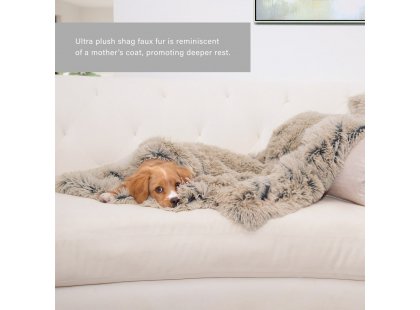 Фото 5 -  лежаки, матрасы, коврики и домики Best Friends Shag Pet Throw Blanket коврик для собак БЕЖЕВАЯ ЭЛЕГАНТНОСТЬ
