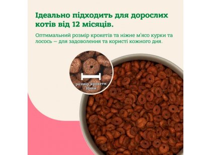 Фото 6 -  сухой корм Mera Nurture Adult Salmon сухой корм для кошек ЛОСОСЬ