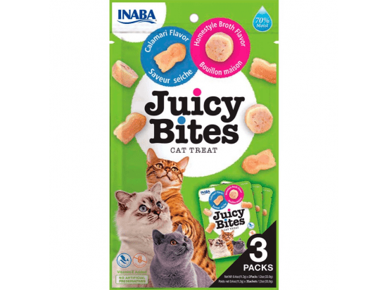 Фото - лакомства Inaba Cat Juicy Bites Calamari and Homestyle Broth лакомство для кошек ДОМАШНИЙ БУЛЬОН и КАЛЬМАРЫ