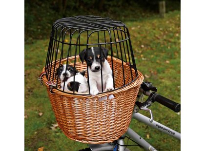 Фото 3 -  велоаксессуары Trixie Bicycle Basket - Корзина с сеткой для крепления на руле велосипеда (2806)