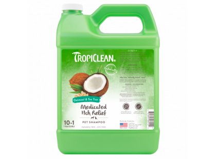 Фото 2 -  повсякденна косметика Tropiclean (Тропіклін) OATMEAL & TEA TREE (ОВЕС І ЧАЙНЕ ДЕРЕВО) лікувальний шампунь для собак та котів