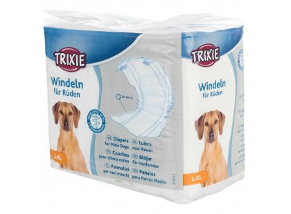 Фото 6 -  памперсы и трусики Trixie одноразовые подгузники для кобелей (гигиенический пояс)