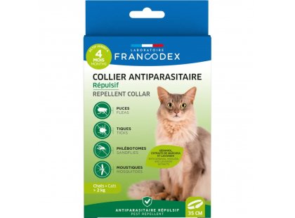 Фото - Francodex Repellent Collar ошейник от блох и клещей с гераниолом для кошек от блох и клещей Francodex Repellent Collar ошейник от блох и клещей с гераниолом для кошек