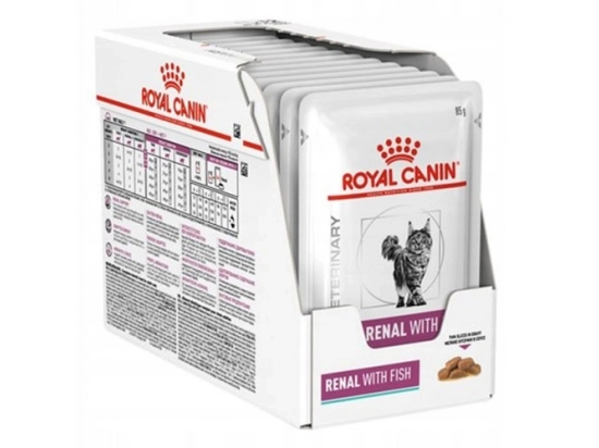 Фото - ветеринарні корми Royal Canin RENAL FISH лікувальні консерви для кішок з нирковою недостатністю