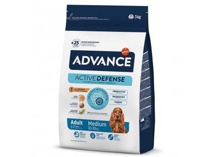 Фото - сухой корм Advance (Эдванс) Dog Medium Adult - корм для взрослых собак средних пород (с курицей и рисом)