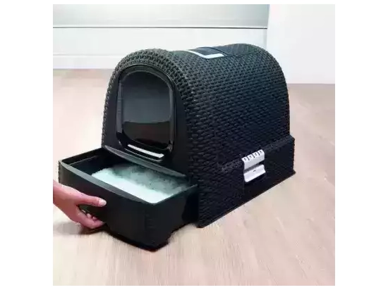 Фото - туалети, лотки Curver Petlife LITTER BOX закритий туалет для кішок, чорний