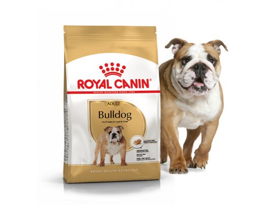 Фото - сухой корм Royal Canin BULLDOG ADULT (АНГЛИЙСКИЙ БУЛЬДОГ ЭДАЛТ) корм для собак от 12 месяцев