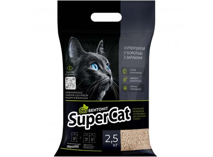 Фото - Supercat Біобентоніт рослинний комкуючий наповнювач для котячих туалетів наповнювачі Supercat Біобентоніт рослинний комкуючий наповнювач для котячих туалетів