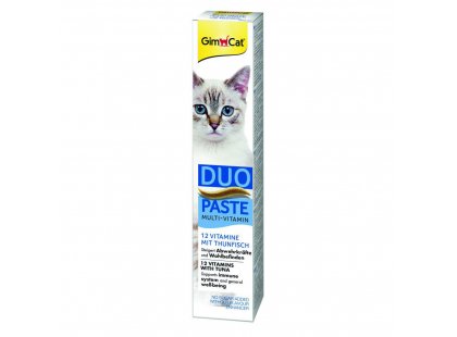 Фото - Gimcat MULTI-VITAMIN DUO PASTE (12 ВИТАМИНОВ C ТУНЦОМ ПАСТА) лакомство для кошек витамины и минералы Gimcat MULTI-VITAMIN DUO PASTE (12 ВИТАМИНОВ C ТУНЦОМ ПАСТА) лакомство для кошек