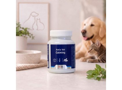 Фото 3 -  седативные препараты (успокоительные) Cymedica Amix Vet Calming успокоительные таблетки для собак и кошек