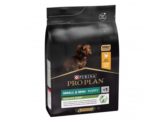 Фото - сухой корм Purina Pro Plan (Пурина Про План) Puppy Small & Mini Healthy Start Chicken сухой корм для щенков мелких пород, беременных и кормящих КУРИЦА