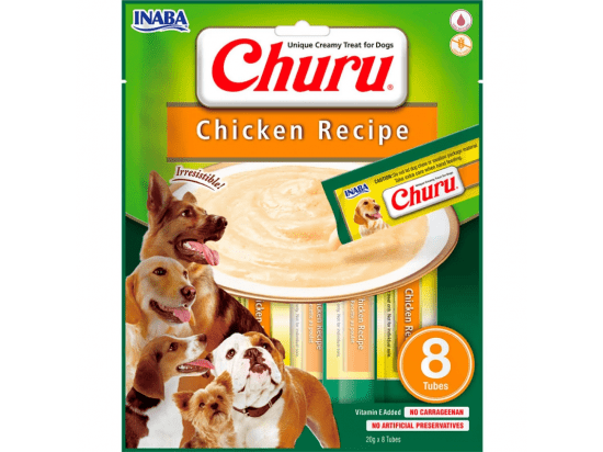 Фото - ласощі Inaba Dog Churu Chicken ласощі для собак вершковий мус КУРКА