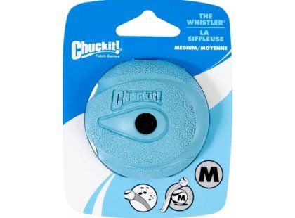 Фото 2 -  игрушки CHUCKIT The Whistler игрушка для собак СВИСТЯЩИЙ МЯЧ, голубой