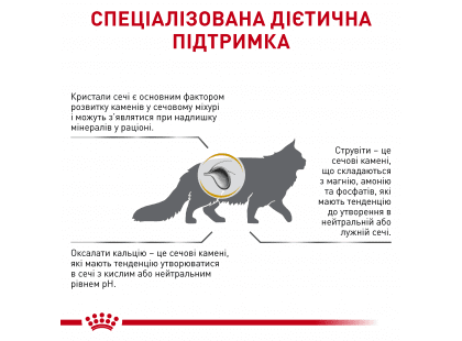 Фото 5 -  ветеринарні корми Royal Canin URINARY S/O LP34 (УРІНАРІ) сухий лікувальний корм для котів від 1 року