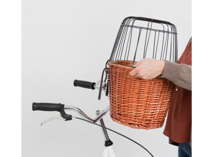 Фото 9 -  велоаксессуары Trixie Bicycle Basket - Корзина с сеткой для крепления на руле велосипеда (2806)