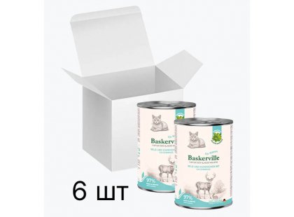 Фото 4 -  влажный корм (консервы) Baskerville Holistiс консервы для кошек ОЛЕНИНА - КРОЛИК И КОШАЧЬЯ МЯТА