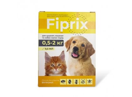 Фото - Modes Fiprix краплі на холку від бліх і кліщів для котів і собак від бліх та кліщів Modes Fiprix краплі на холку від бліх і кліщів для котів і собак