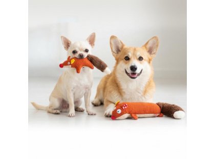 Фото 2 -  іграшки Collar WAUDOG Fun Plush іграшка для собак із пищалкою ЛИСИЦЯ