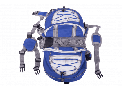 Фото 3 -  амуниция Voyager Pet Lovoyager Dog Bagpack сумка-седло для собак, синий